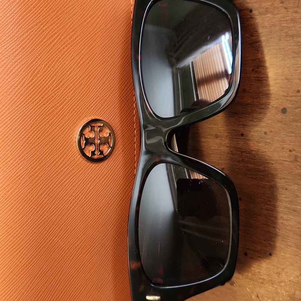 Tory Burch TY 7169U Womens Rectangle Sunglasses Dark Tortois 52mm